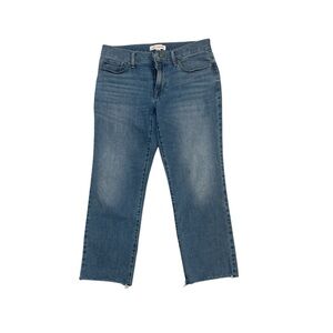 Lucky Brand Sweet Straight Jeans Women’s 6/28 Blue Medium Wash raw hem